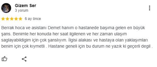 Gizem Ser yorum ekran görüntüsü